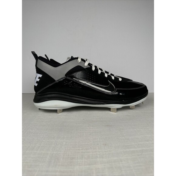 Nike Air 414986-011 Black Baseball Metal Cleats Air Show Elite Men's Size 14 - Picture 4 of 15